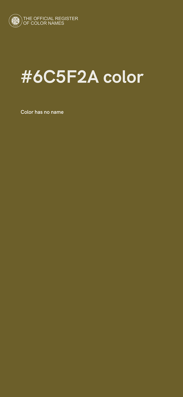#6C5F2A color image
