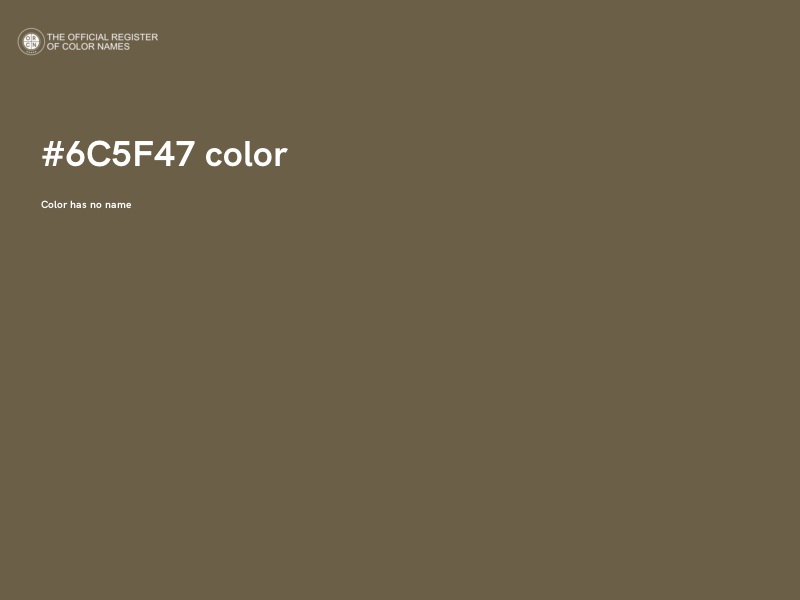 #6C5F47 color image