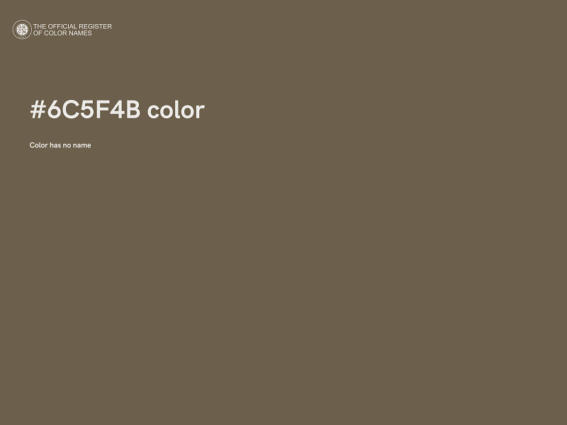 #6C5F4B color image