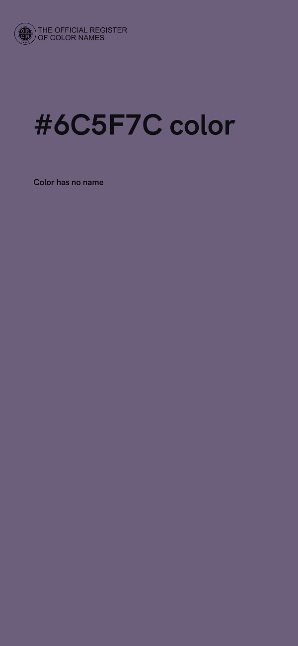 #6C5F7C color image