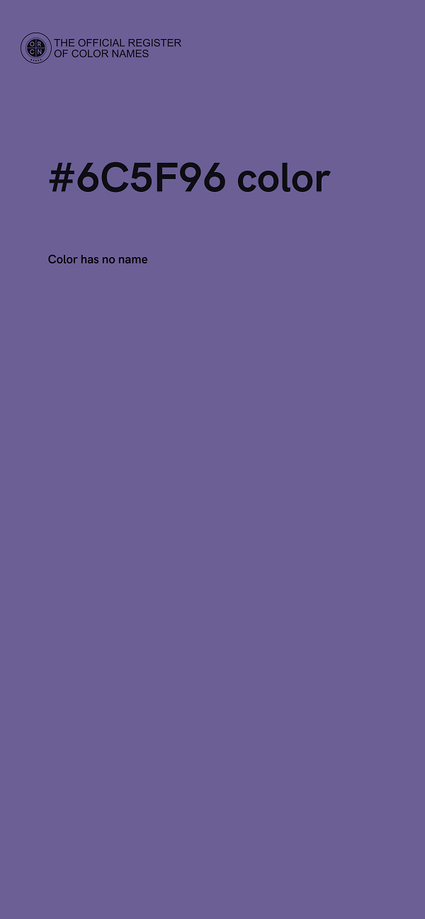 #6C5F96 color image
