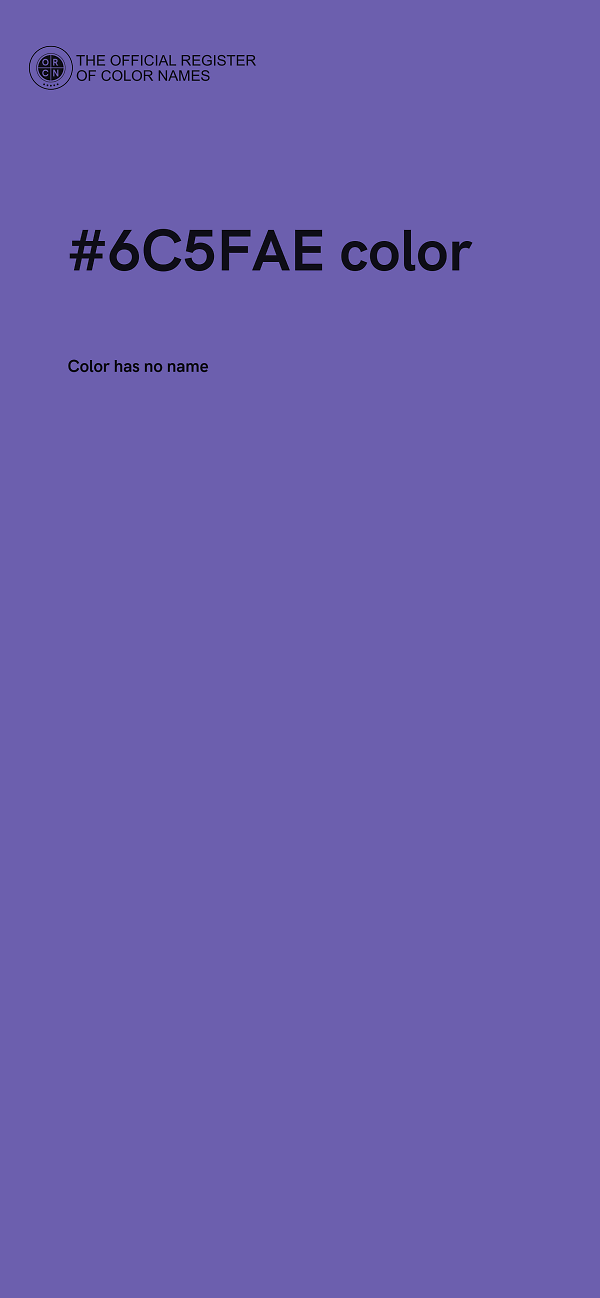#6C5FAE color image