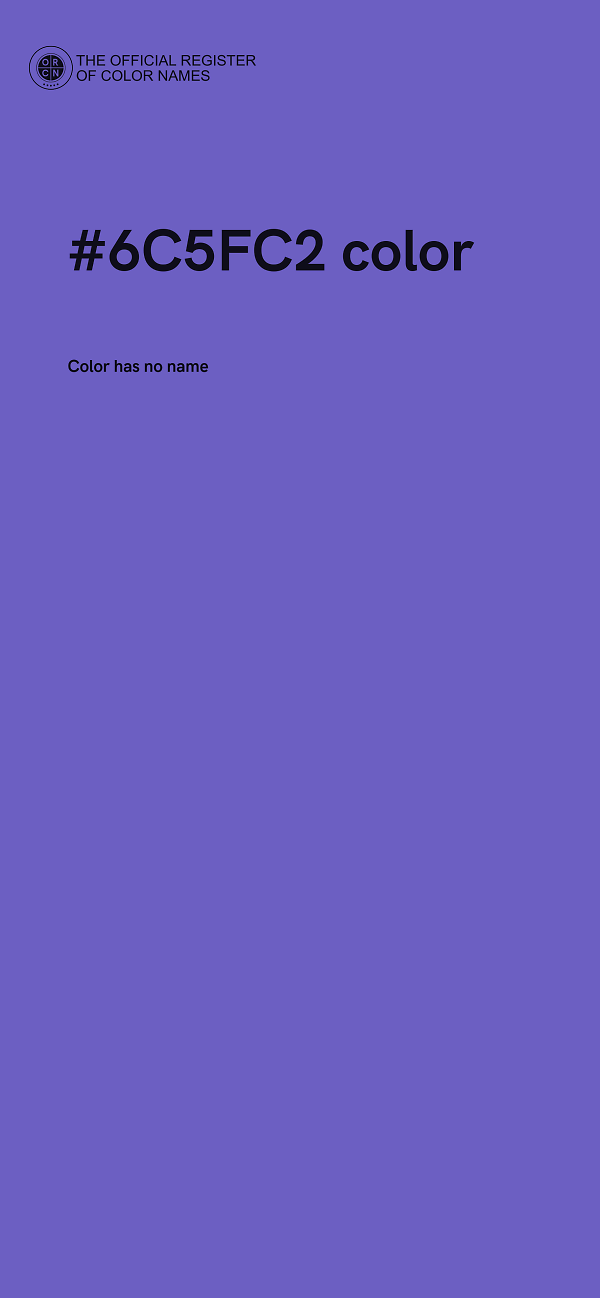 #6C5FC2 color image