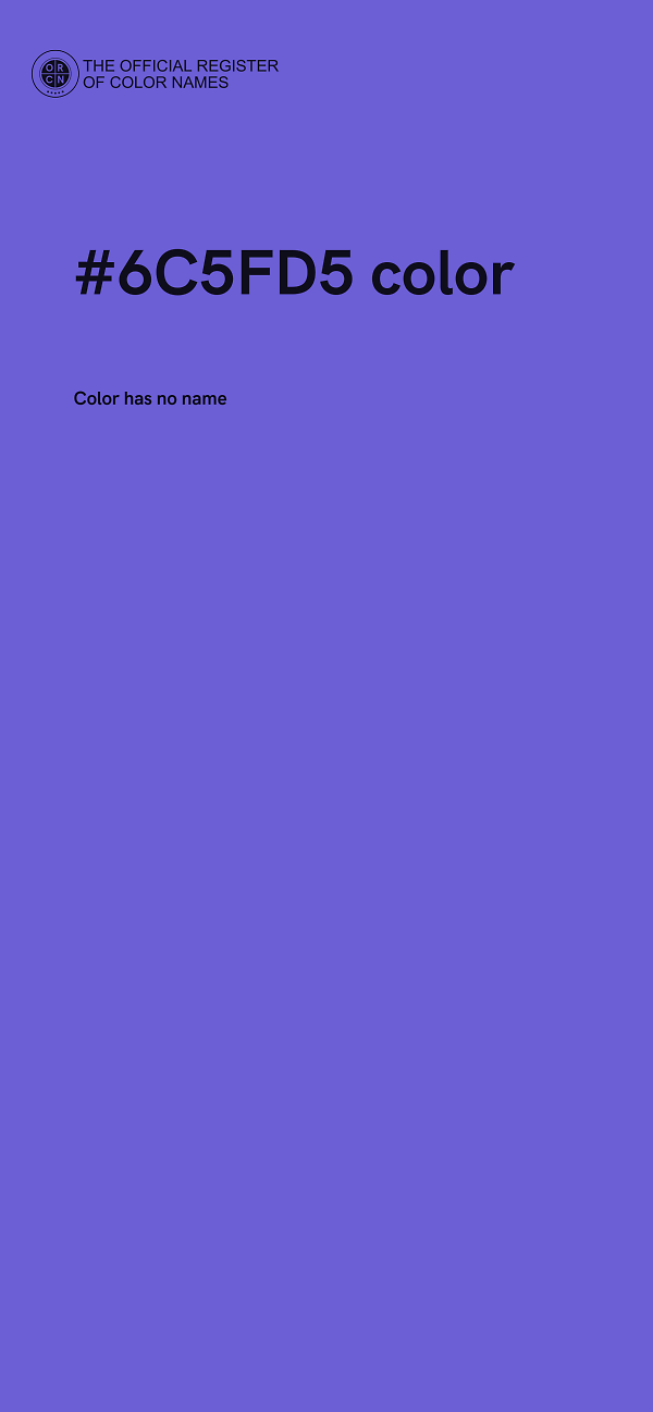 #6C5FD5 color image