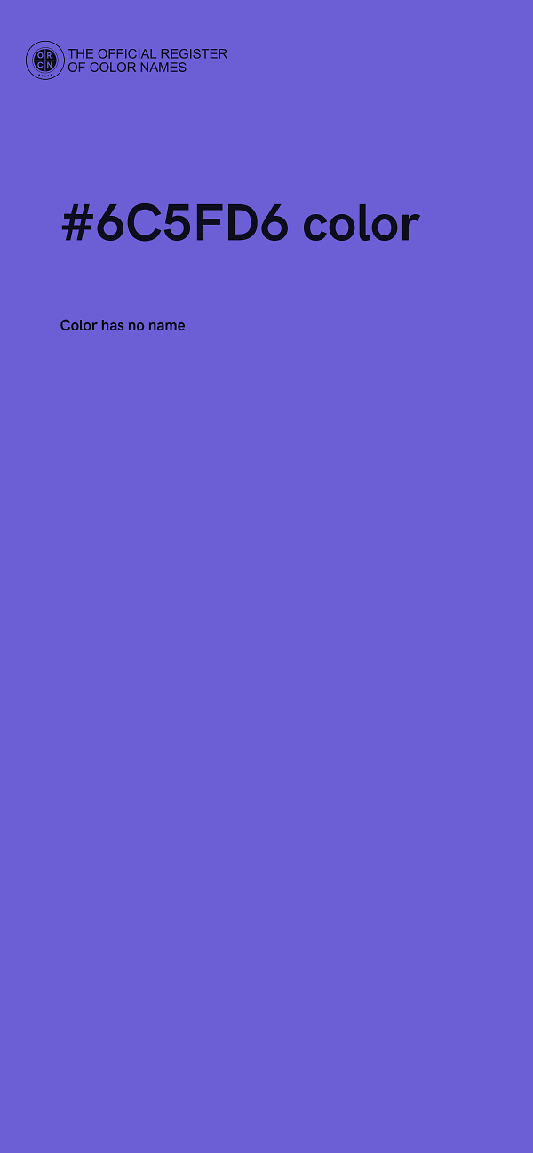 #6C5FD6 color image