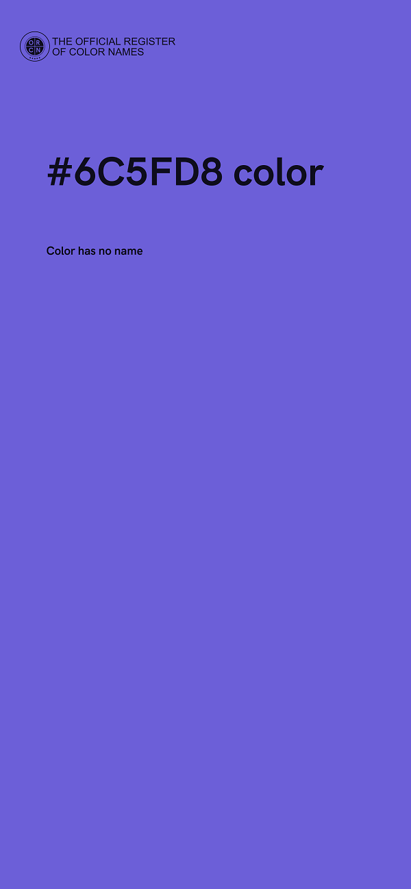 #6C5FD8 color image