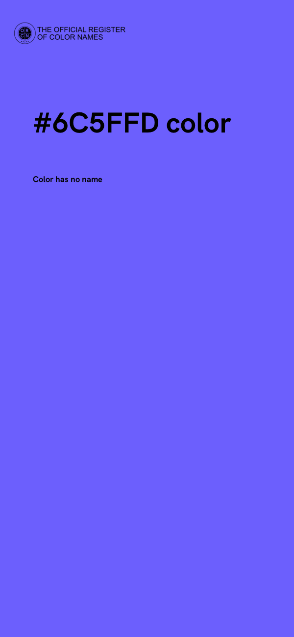 #6C5FFD color image