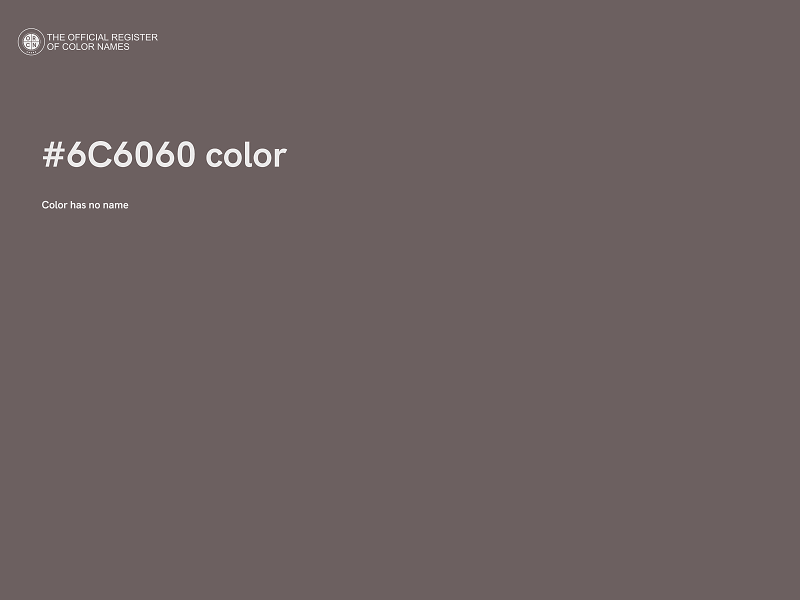 #6C6060 color image
