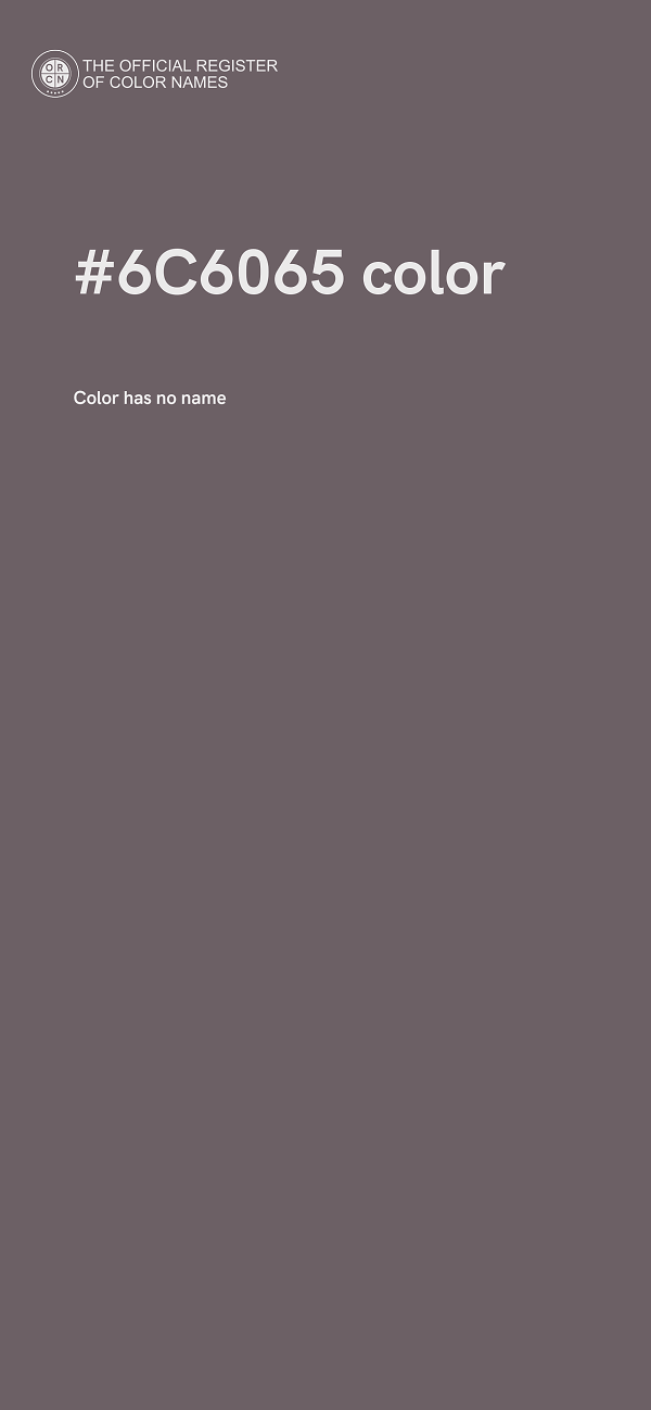 #6C6065 color image