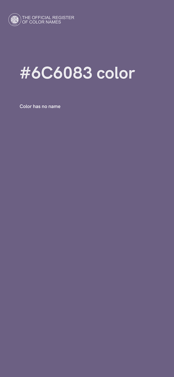 #6C6083 color image