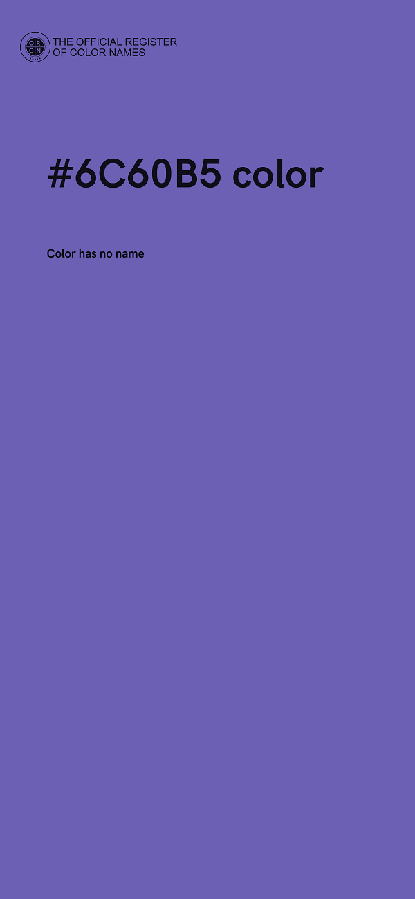#6C60B5 color image