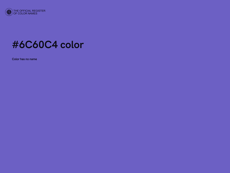 #6C60C4 color image