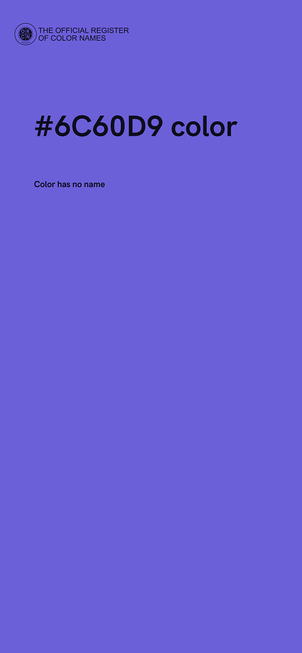 #6C60D9 color image