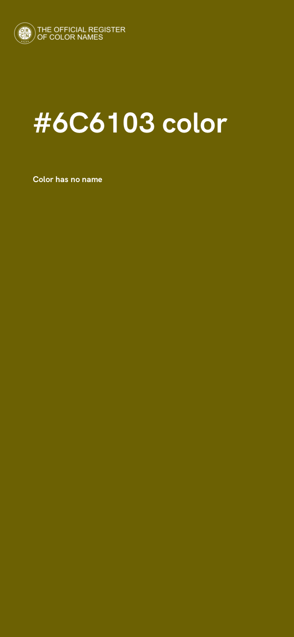#6C6103 color image