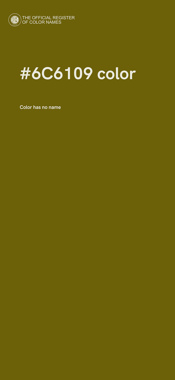 #6C6109 color image