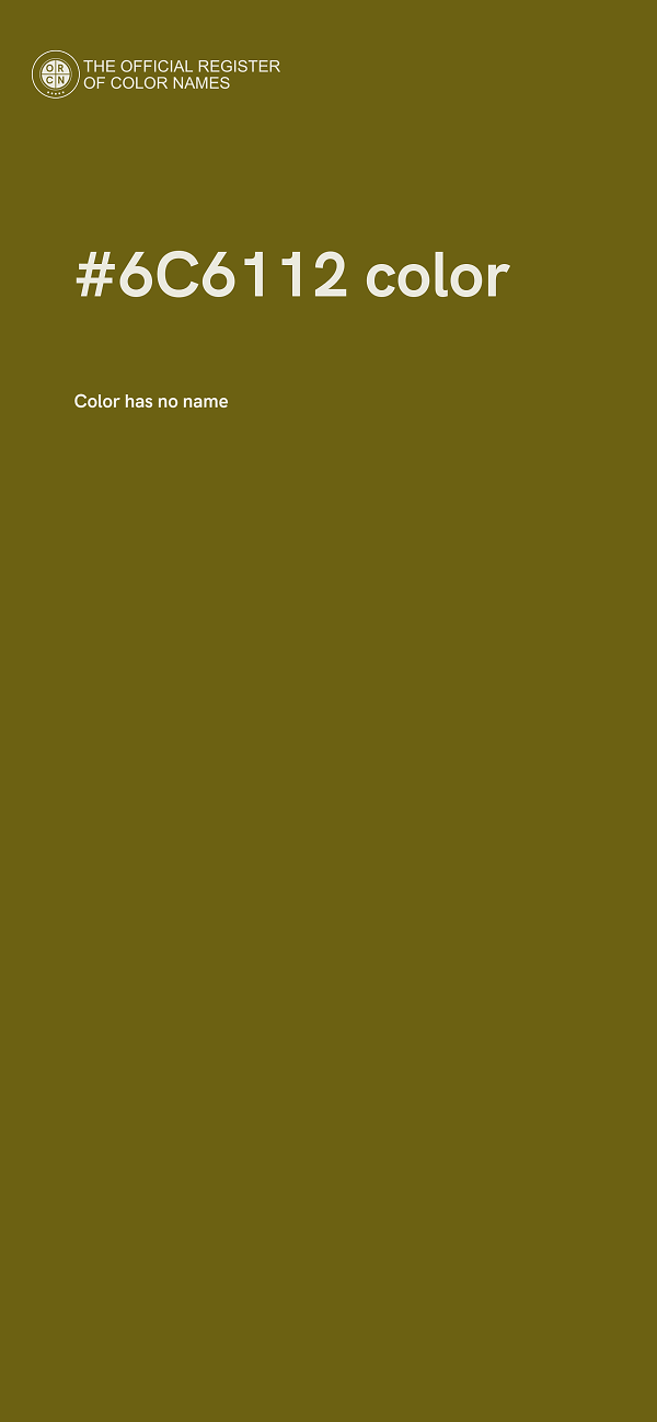 #6C6112 color image