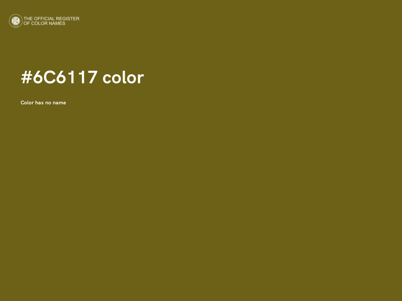 #6C6117 color image