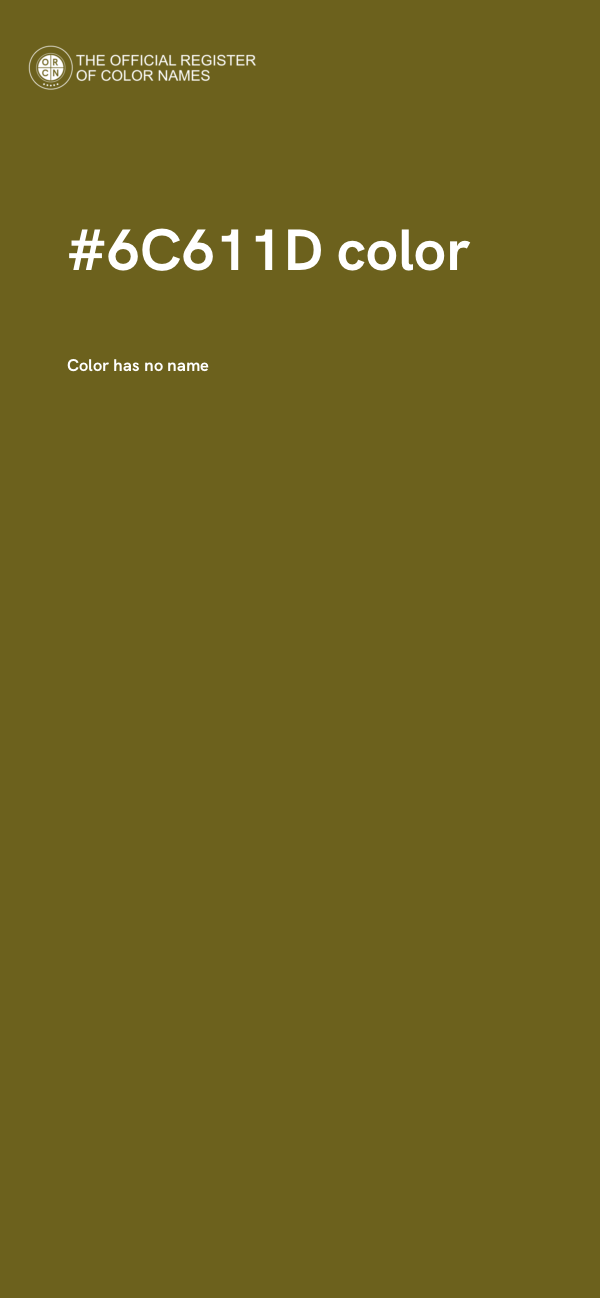 #6C611D color image