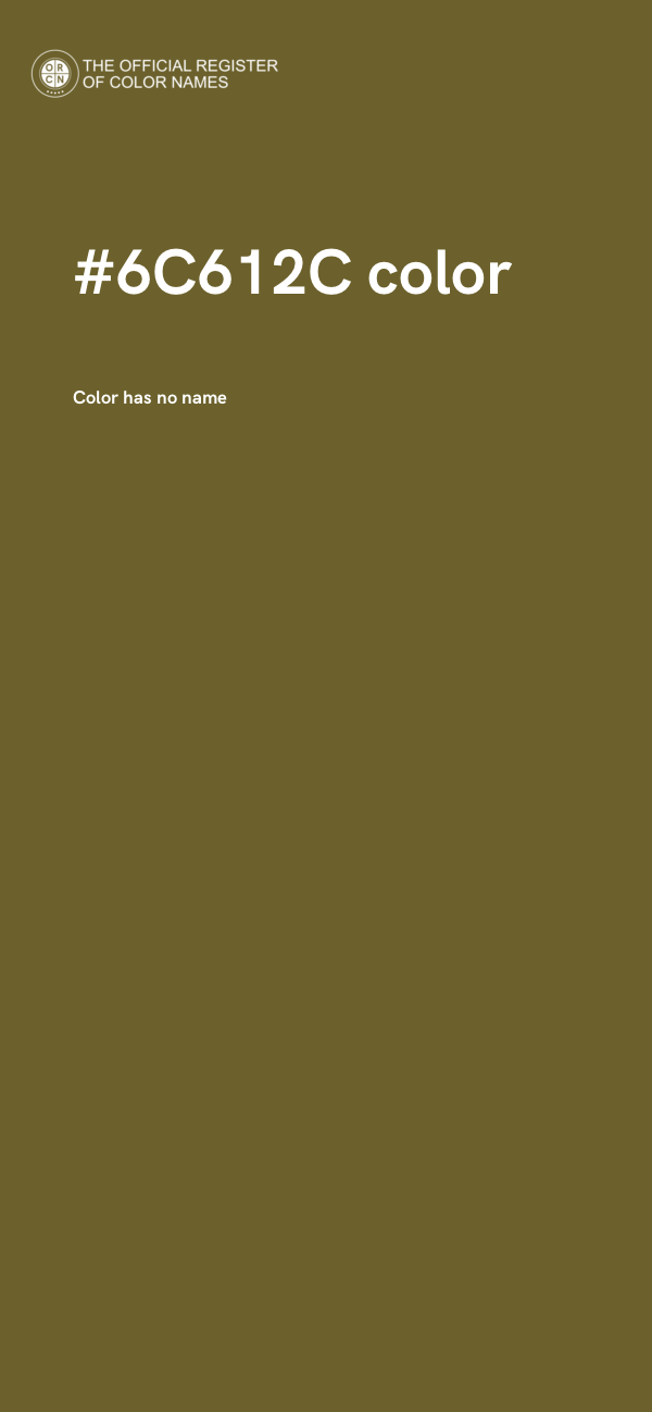 #6C612C color image