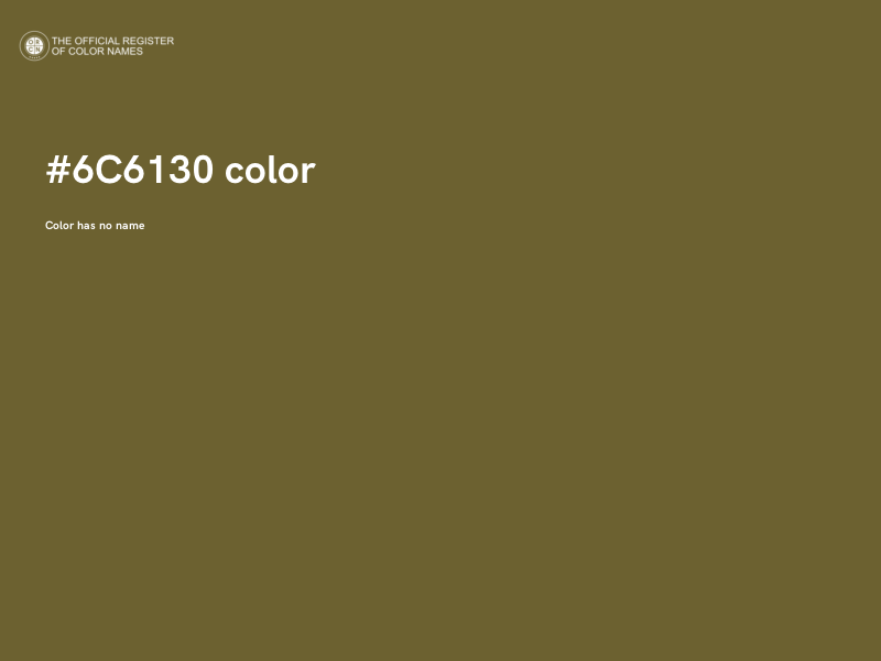 #6C6130 color image