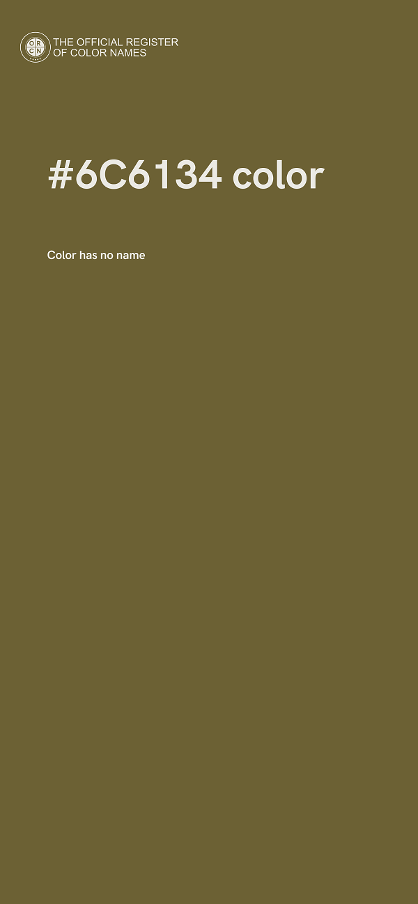 #6C6134 color image