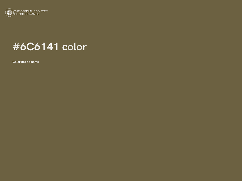 #6C6141 color image