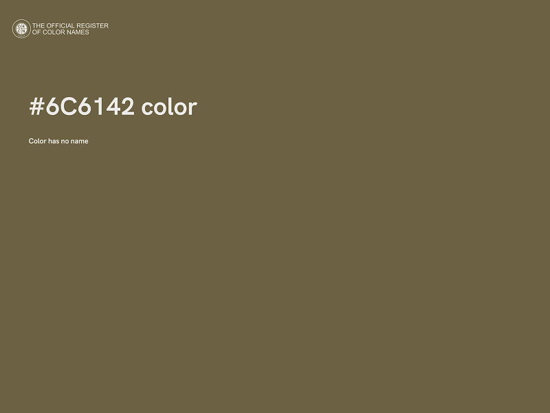 #6C6142 color image
