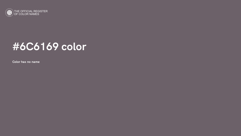 #6C6169 color image