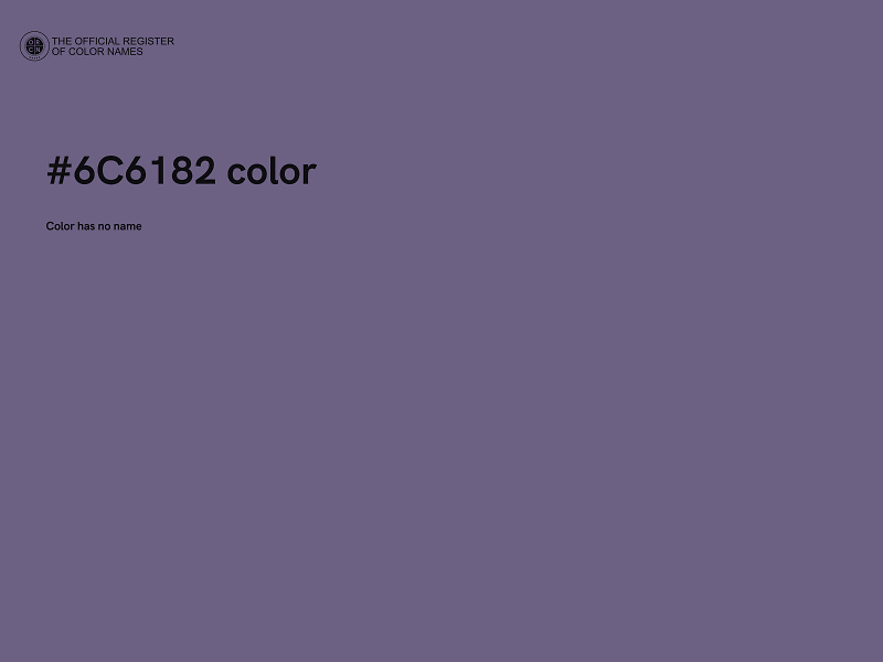 #6C6182 color image