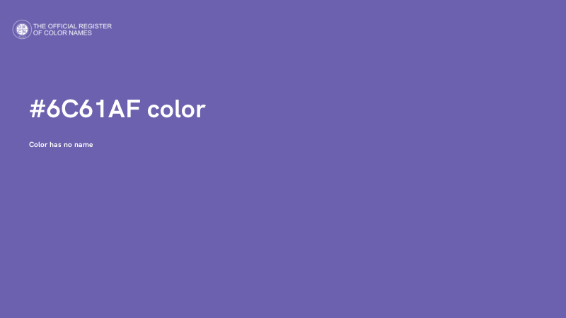 #6C61AF color image