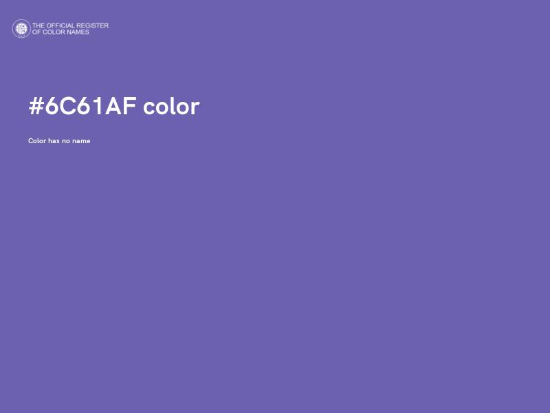 #6C61AF color image