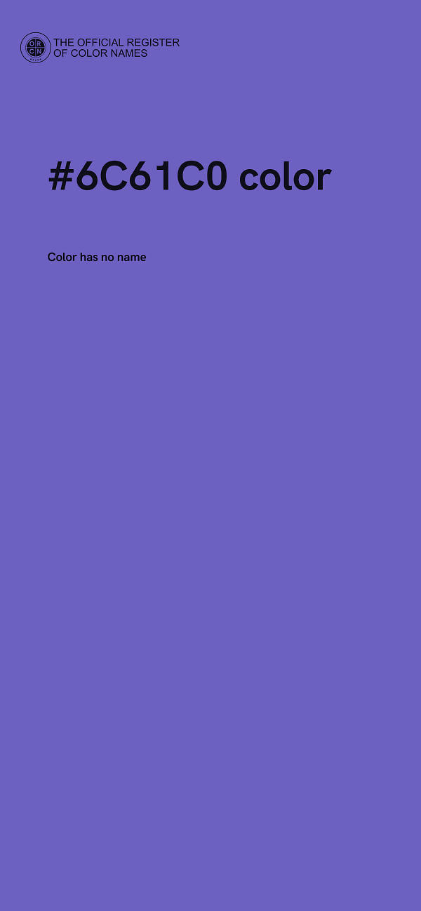 #6C61C0 color image