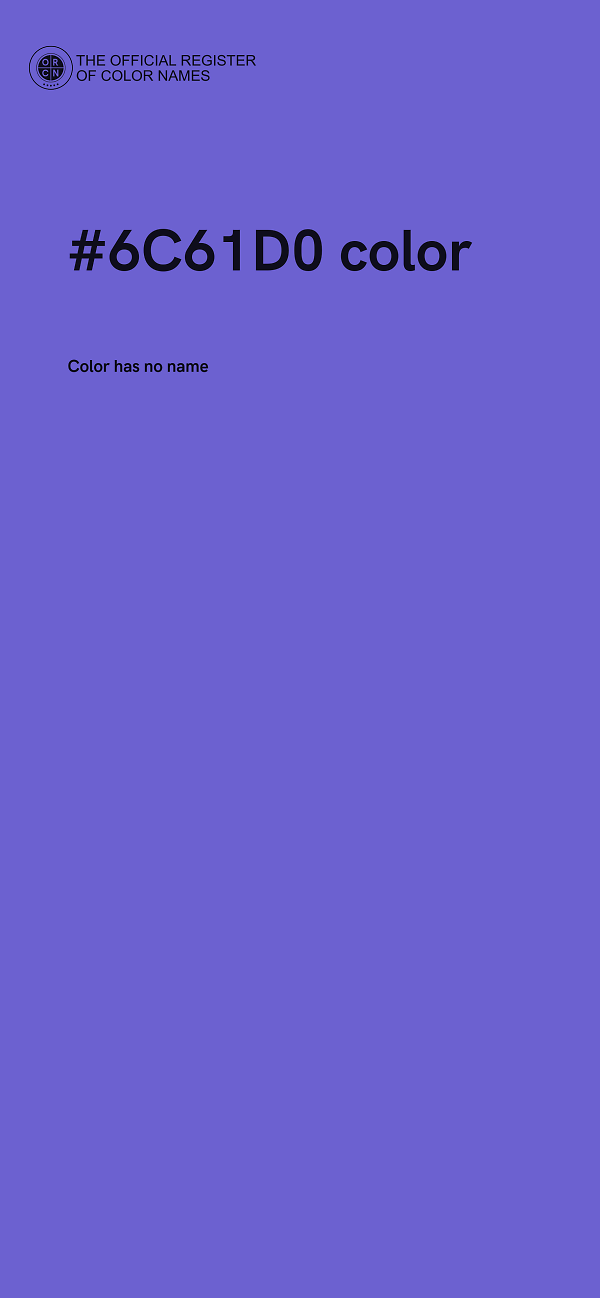 #6C61D0 color image