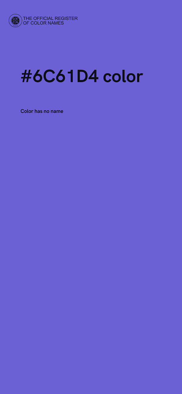 #6C61D4 color image