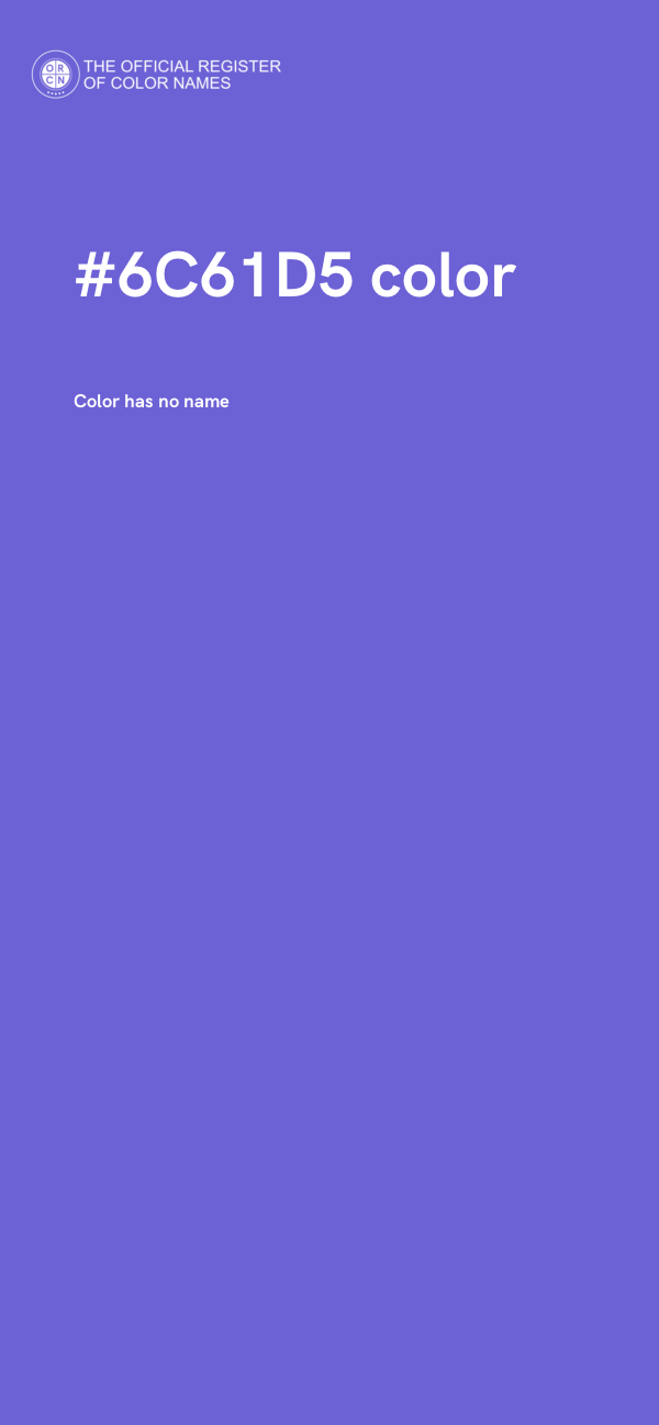 #6C61D5 color image