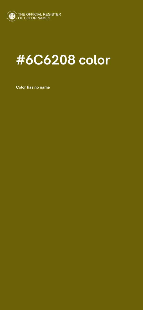 #6C6208 color image