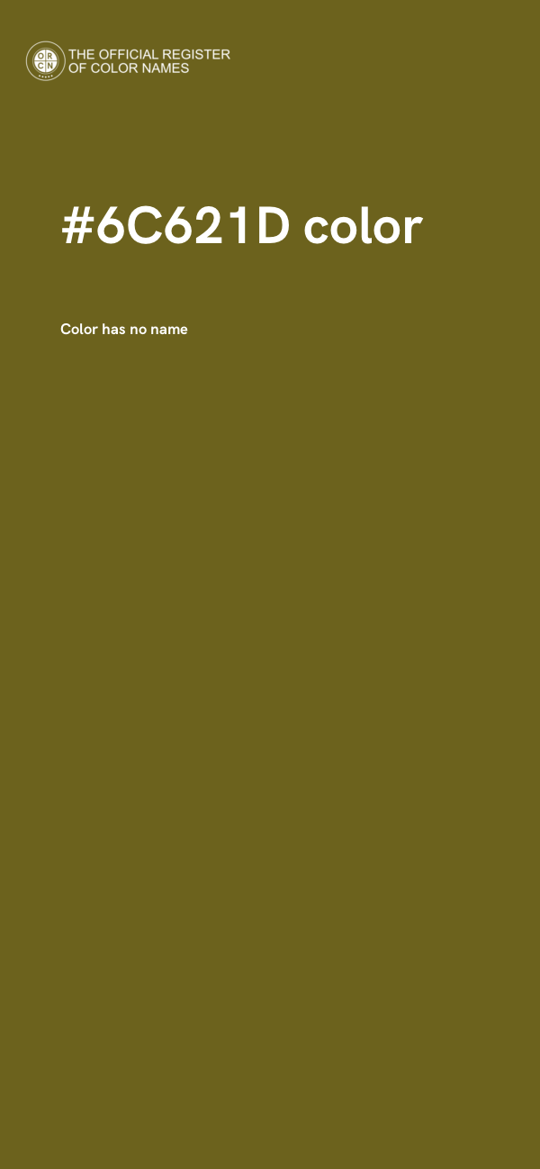 #6C621D color image