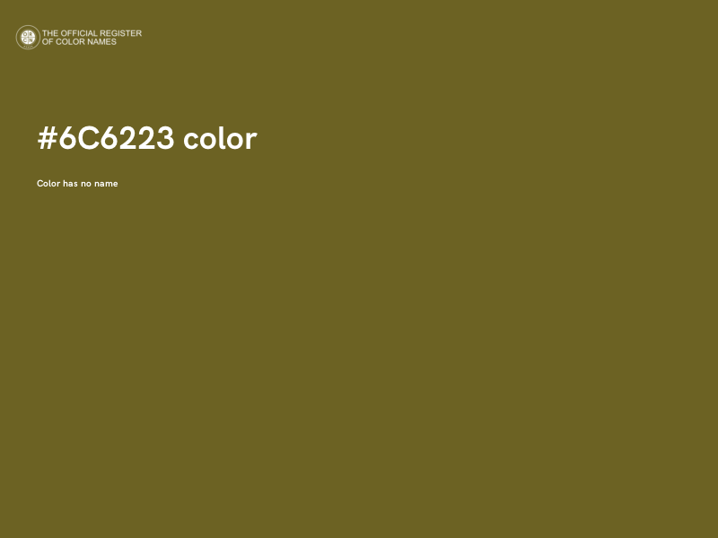 #6C6223 color image
