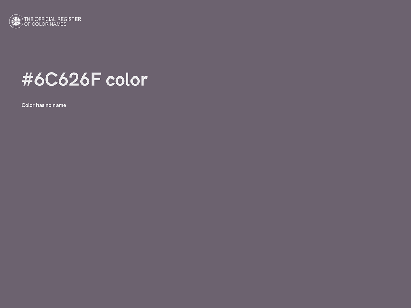 #6C626F color image