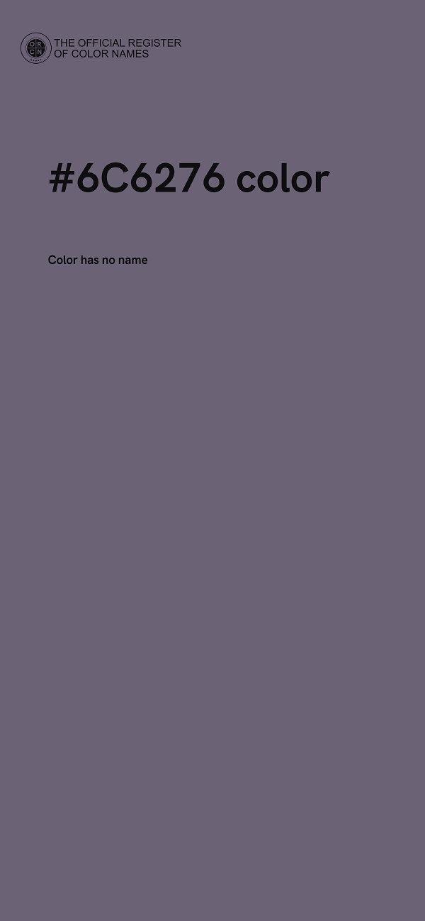 #6C6276 color image