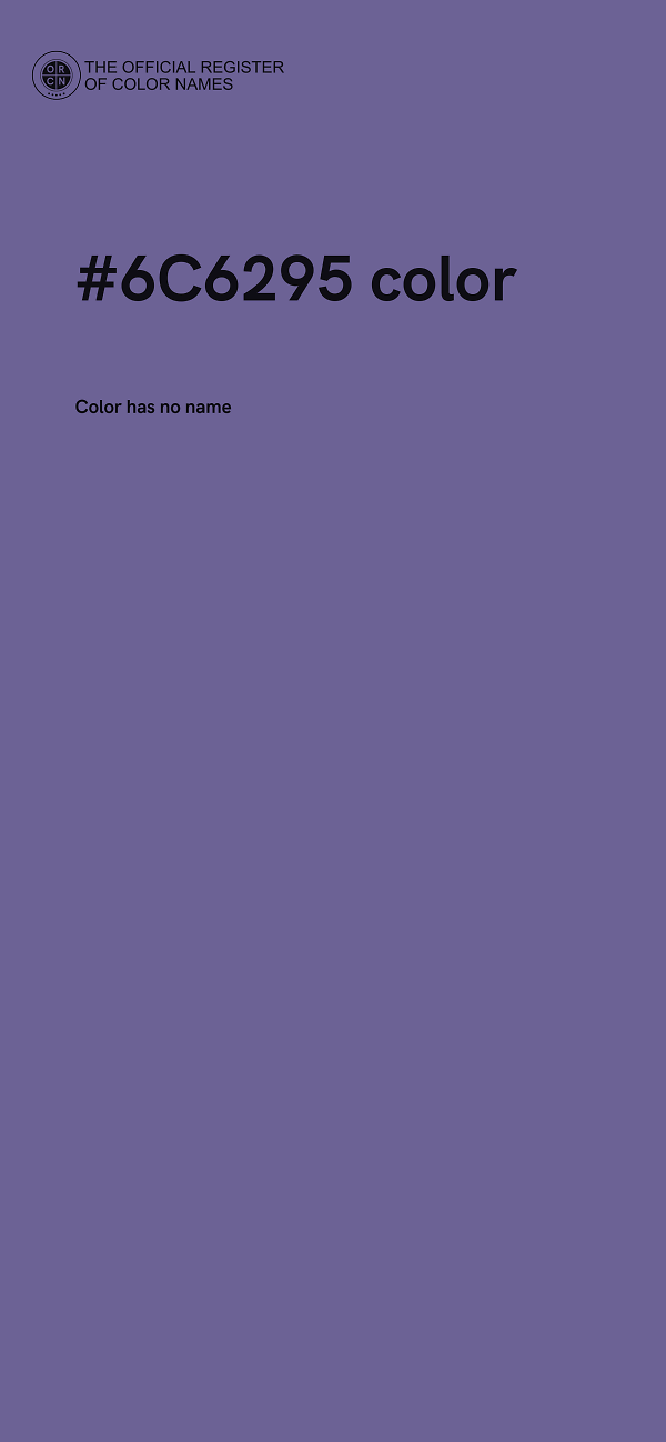 #6C6295 color image