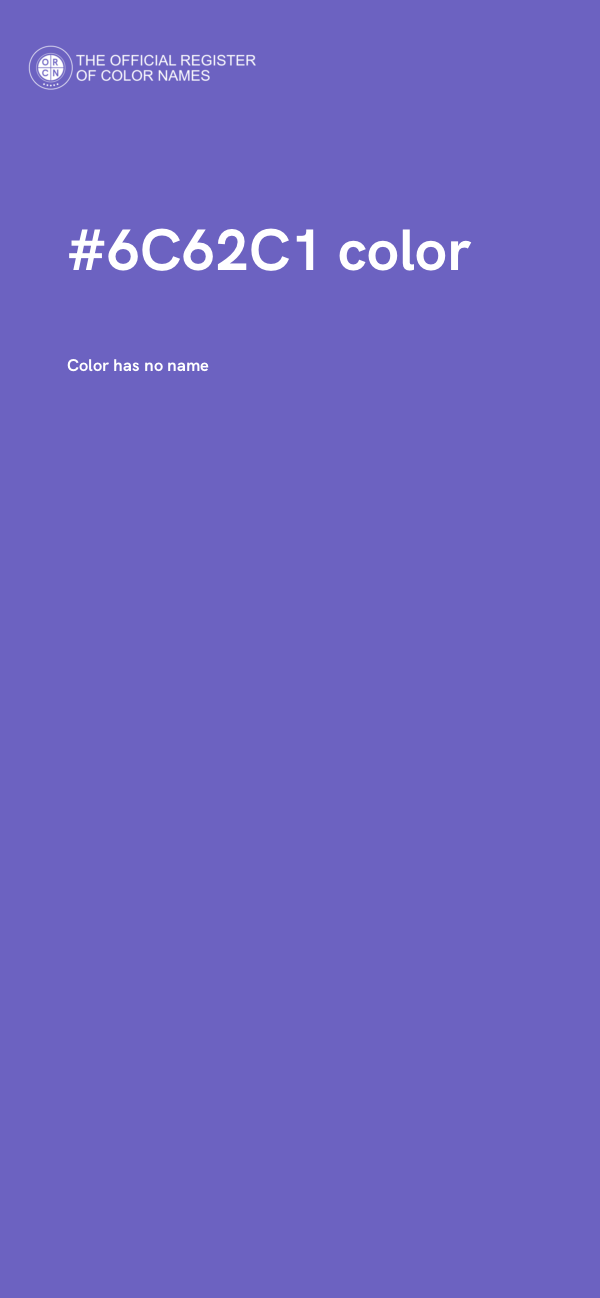 #6C62C1 color image