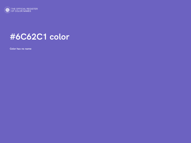 #6C62C1 color image
