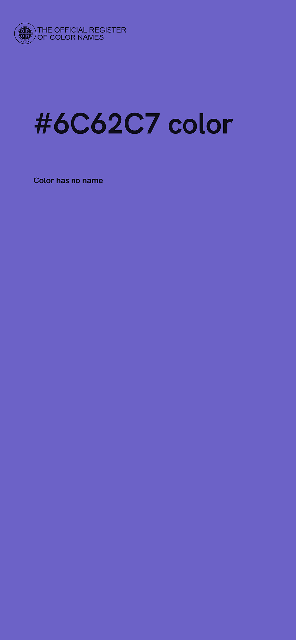 #6C62C7 color image
