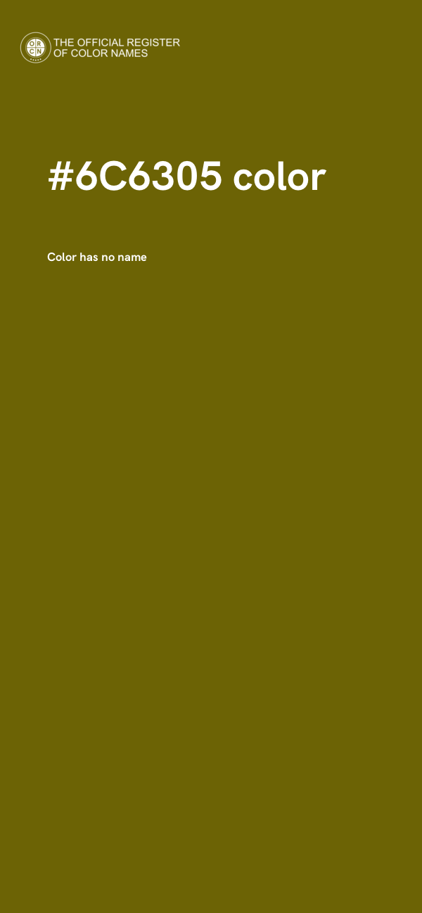 #6C6305 color image