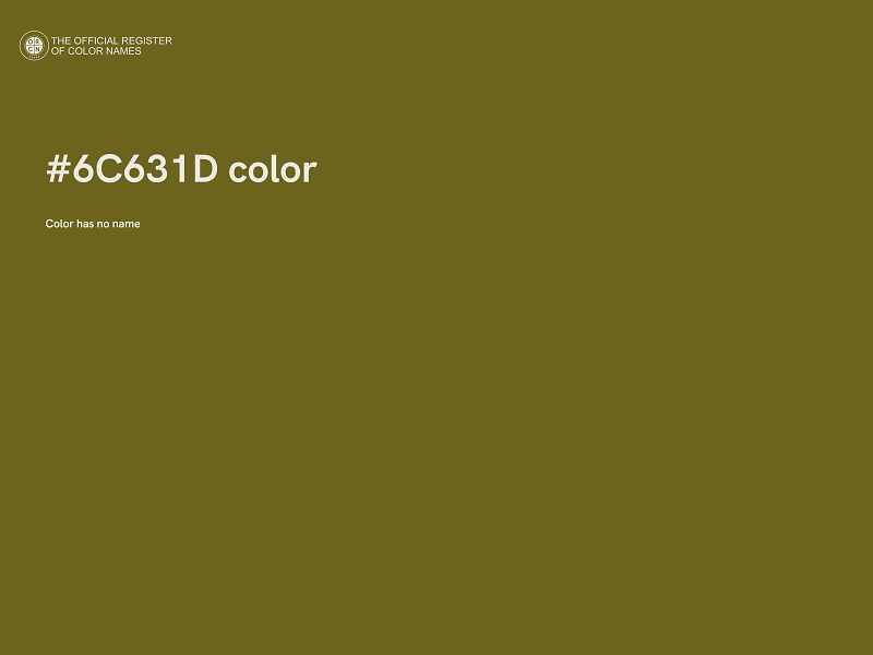 #6C631D color image