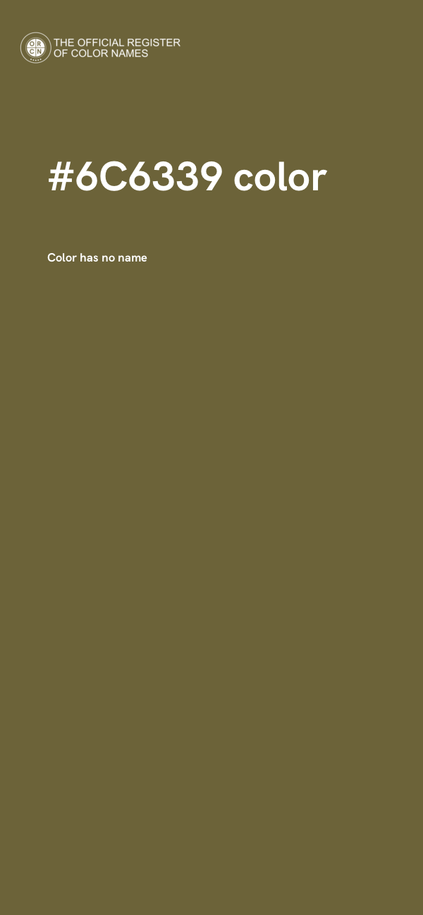 #6C6339 color image