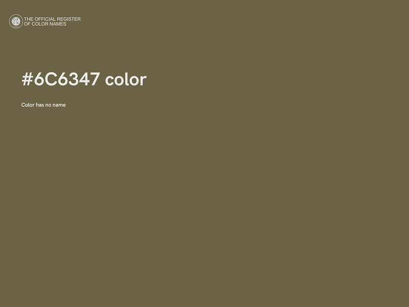 #6C6347 color image