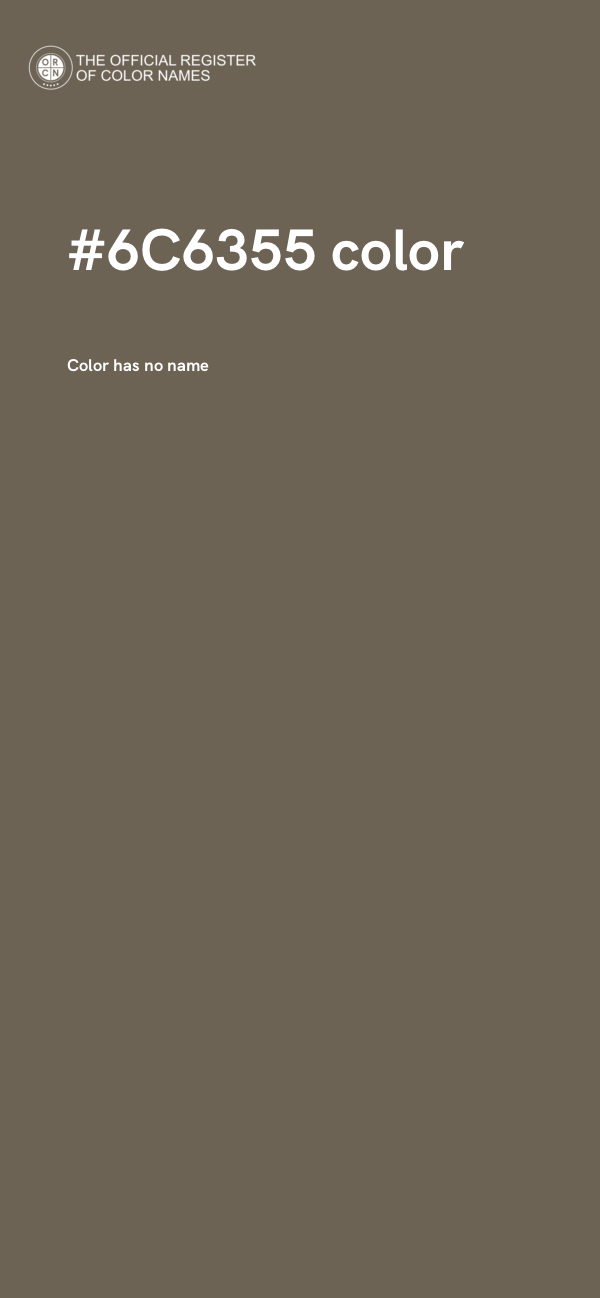 #6C6355 color image