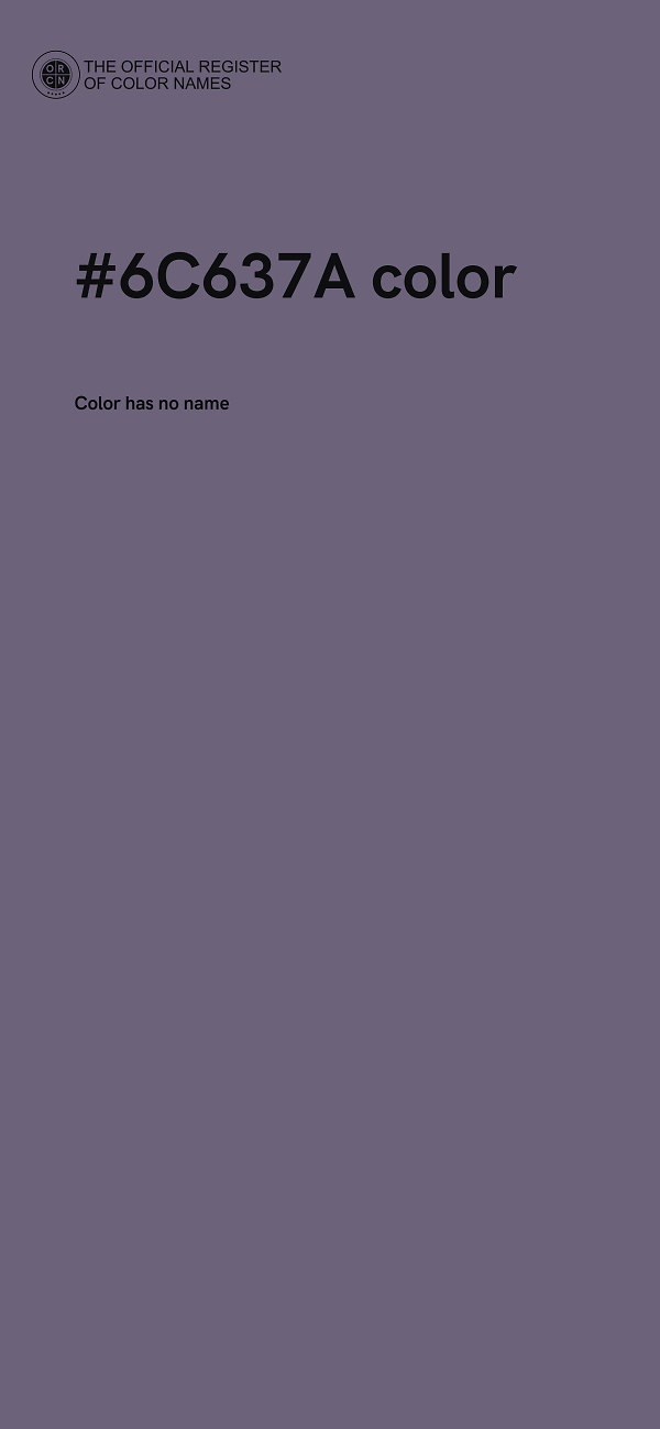 #6C637A color image